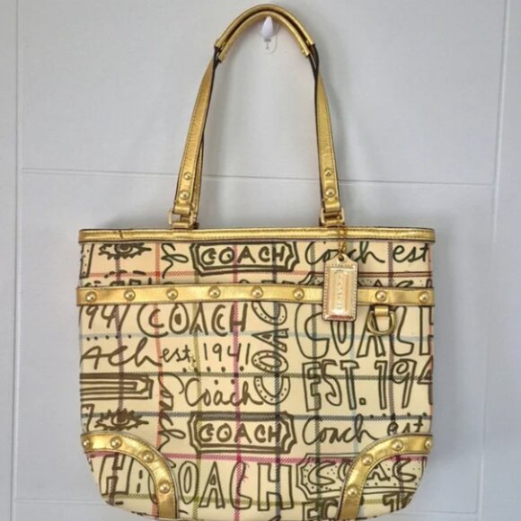 Coach Heritage Tattersall Graffiti - 3 Piece Set - Picture 2 of 2